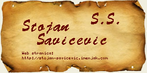 Stojan Savićević vizit kartica